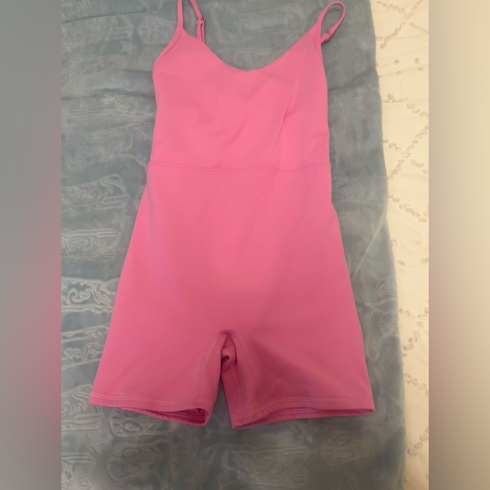 Pink Sleeveless Romper